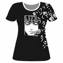 Женская футболка 3D Junji Ito - Shock - PrintSalon
