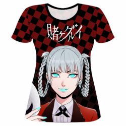 Жіноча 3D футболка Kakegurui - Kirari Momobami - PrintSalon