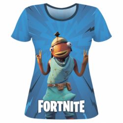 Женская футболка 3D Карась