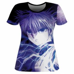 Жіноча 3D футболка Killua Hunter X Hunter - PrintSalon