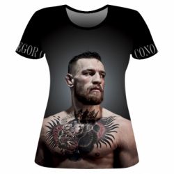 Жіноча 3D футболка Конор Макгрегор UFC - PrintSalon