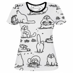 Жіноча 3D футболка Кіт Саймона - PrintSalon