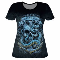 Жіноча 3D футболка Kraken - PrintSalon