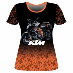 Женская футболка 3D KTM Sportmotorcycle