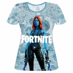 Жіноча 3D футболка Mistique Fortnite - PrintSalon