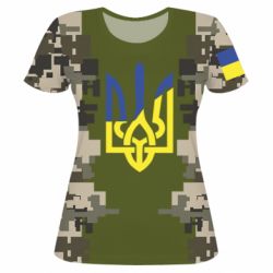 Женская 3D футболка Направление корабля - PrintSalon