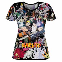 Жіноча 3D футболка Наруто Герої - PrintSalon