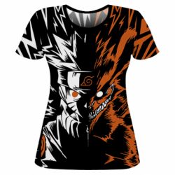 Жіноча 3D футболка Naruto Kurama - PrintSalon