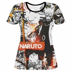 Женская футболка 3D Naruto manga - PrintSalon