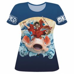 Жіноча 3D футболка One Piece Luffy - PrintSalon