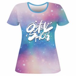 Женская футболка 3D Outer Space-PrintSalon Женская футболка 3D Outer Space
