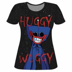 Жіноча 3D футболка Poppy Huggy Wuggy - PrintSalon