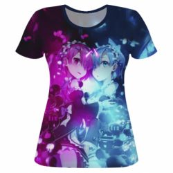 Женская футболка 3D Rам Rem - PrintSalon