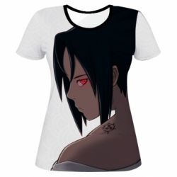 Жіноча 3D футболка Sasuke with Naruto