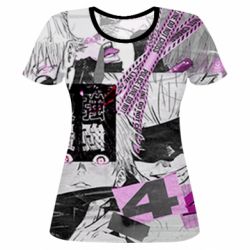 Женская футболка 3D Satoru gojo collage - PrintSalon