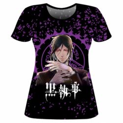 Жіноча 3D футболка Sebastian Michaelis - PrintSalon