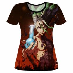 Жіноча 3D футболка Senku Doctor Stone - PrintSalon