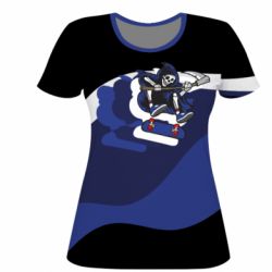 Жіноча 3D футболка Skater death - PrintSalon