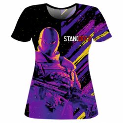 Женская футболка 3D Special Forces Fighter - PrintSalon