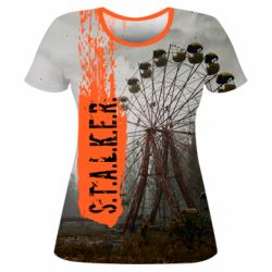 Жіноча 3D футболка Stalker Dead City - PrintSalon