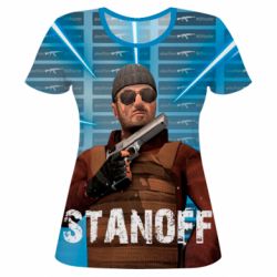 Женская футболка 3D Standoff Balkan - PrintSalon