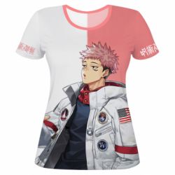 Женская футболка 3D Street style Yuji Itadori - PrintSalon