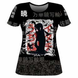 Жіноча 3D футболка Учіха Ітачі - PrintSalon