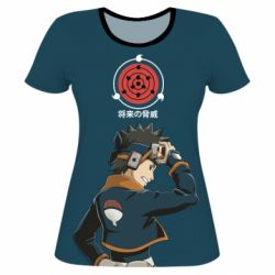 Жіноча 3D футболка Uchiha Obito - PrintSalon