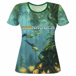 Женская футболка 3D Underwater Subnautica - PrintSalon