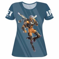 Женская футболка 3D Valkyrie Apex Legends - PrintSalon