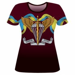 Женская 3D футболка Всегда Первые ДШВ