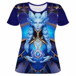 Женская футболка 3D Warcraft Winter Queen - PrintSalon