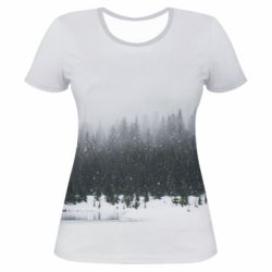 Жіноча 3D футболка Winter forest - PrintSalon
