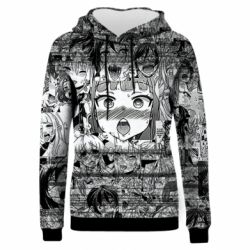 Жіноче 3D худі Ahegao Glitch