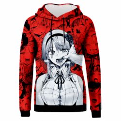 Жіноче 3D худі Ахегао