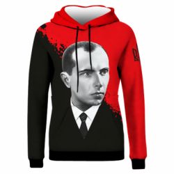 Жіноче 3D худі Бандера. Степан Бандера