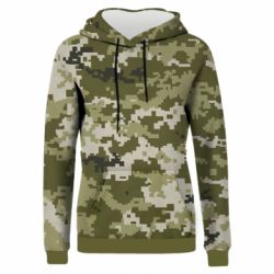 Жіноче 3D худі Камуфляж ЗСУ