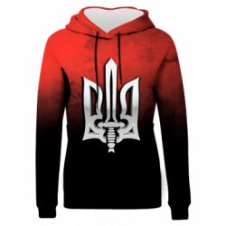 Жіноче 3D худі Прапор правий сектор