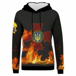 Жіноче 3D худі Нацгвардія Вогонь