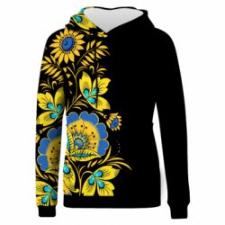 Жіноче 3D худі Україна! Петриківський розпис
