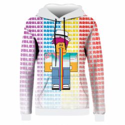 Женское 3D худи 3D Roblox Rainbow - PrintSalon