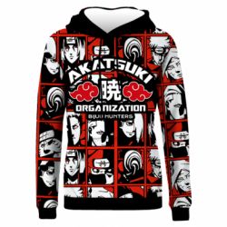 Жіноче 3D худі Akatsuki Organization
