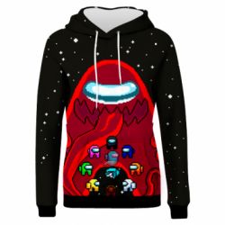 Жіноче 3D худі Among us pixels - PrintSalon