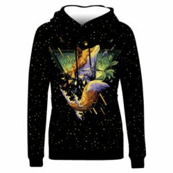Жіноче 3D худі Art fox-PrintSalon Жіноче 3D худі Art fox