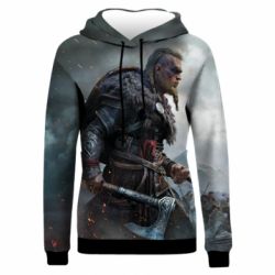 Женское 3D худи Assassin's Creed Valhalla - PrintSalon