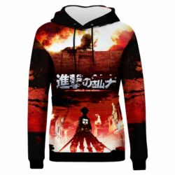 Жіноче 3D худі Attack of the Titans-PrintSalon Жіноче 3D худі Attack of the Titans