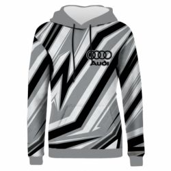 Жіноче 3D худі Audi and gray background