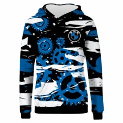 Жіноче 3D худі BMW logo and art background