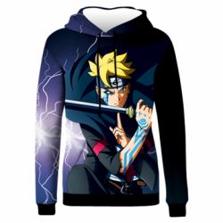 Жіноче 3D худі Boruto Raiton Shiden
