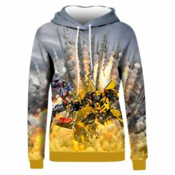 Жіноче 3D худі Bumblebee and Optimus Prime